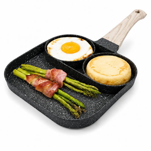 Pathra™ 3-in-1 Multi Section Non-Stick Breakfast Frying Pan